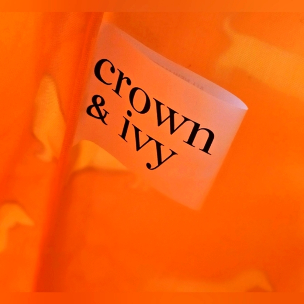 RARE Crown & Ivy Dashund Dog Large Cooler Tote Bag Pink & Orange Purse Mesh - Picture 8 of 9